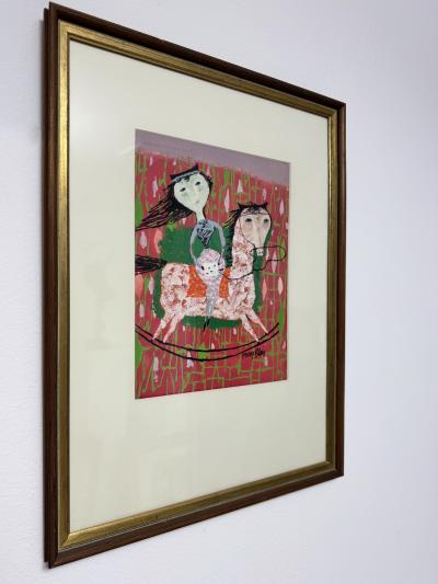 Mary Robinson Blair Mary Blair Original Artwork Girl on Horse