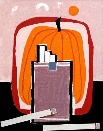 Mary Robinson Blair Mid Century Cigarette Ad Illustration