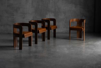 Marzio Cecchi Dining Chairs by Marzio Cecchi Italy 1970s
