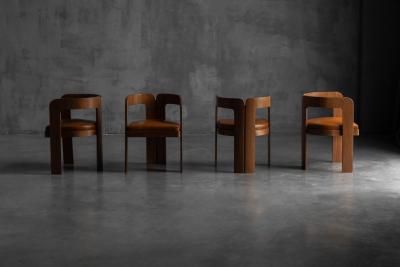 Marzio Cecchi Dining Chairs by Marzio Cecchi Italy 1970s