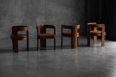 Marzio Cecchi Dining Chairs by Marzio Cecchi Italy 1970s
