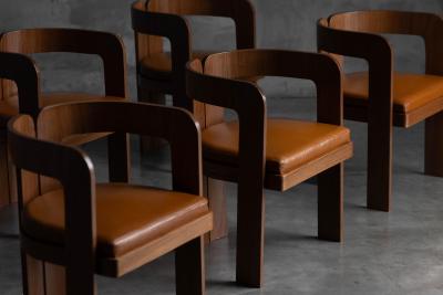Marzio Cecchi Dining Chairs by Marzio Cecchi Italy 1970s