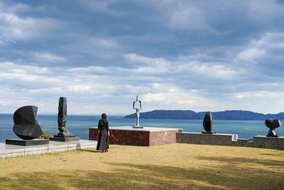 Masayuki Nagare Proud Loneliness Black Granite Sculpture by Masayuki Nagare