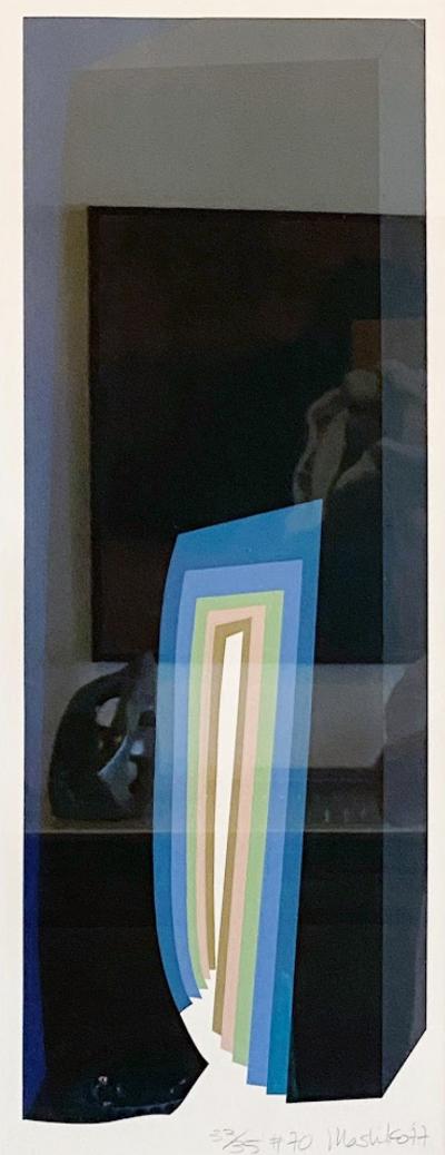 Mashiko Japanese Abstract Expressionist Serigraph Titled 70