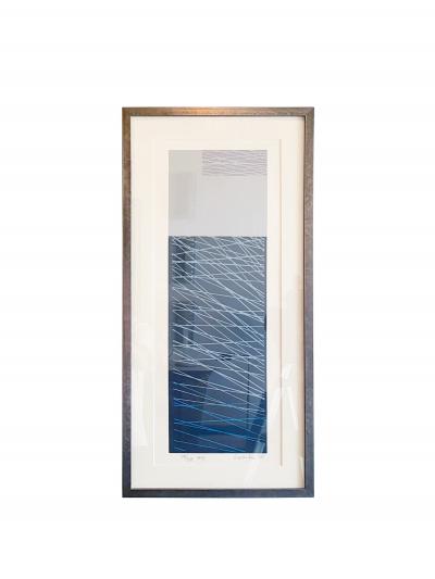 Mashiko Japanese Abstract Expressionist Serigraph Titled 91