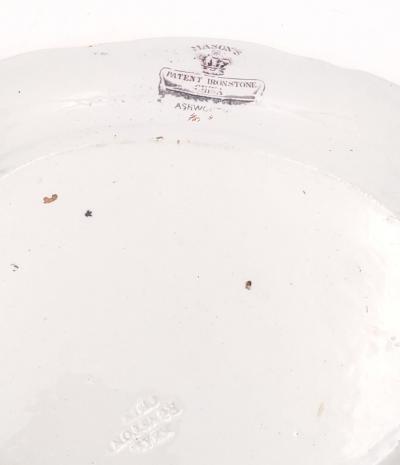 Masons Ashworth Ironstone Platters England 19th century