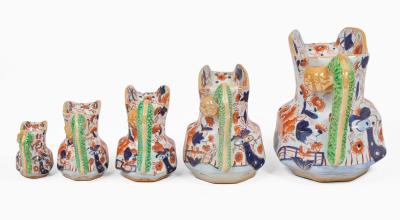 Masons Ironstone Set Five Jugs Pitchers