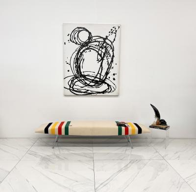 Massimo Iosa Ghini Massimo losa Ghini Plana Bench in 1930s Pendleton Glacier Park Blanket