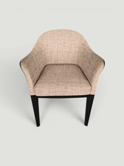 Massimo Scolari Set of 4 Giorgetti Normal Armchair by Massimo Scolari Leather Fabric Italy