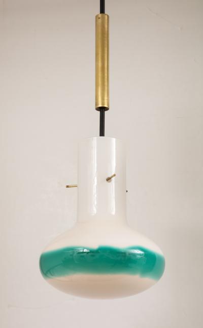Massimo Vignelli A Double Pendent Light by Massimo Vignelli for Venini 1960 Italy