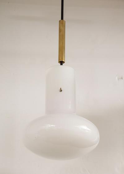 Massimo Vignelli A Double Pendent Light by Massimo Vignelli for Venini 1960 Italy