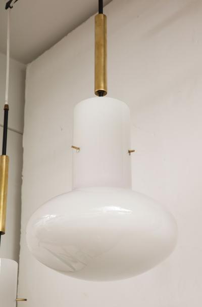 Massimo Vignelli A Double Pendent Light by Massimo Vignelli for Venini 1960 Italy