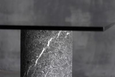 Massimo Vignelli Marble and Glass Dining Table by Massimo Vignelli Italy 1980s