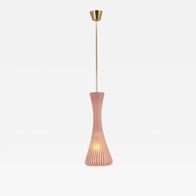 Massimo Vignelli Pendant Murano Lamp in the Manner of Vignelli Italy 1950s