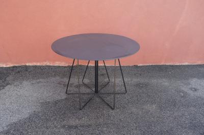 Massimo Vignelli Slate PaperClip Cafe Table by Lella and Massimo Vignelli for Knoll