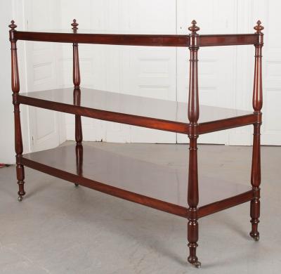 Massive 19th Century English Mahogany Trolley