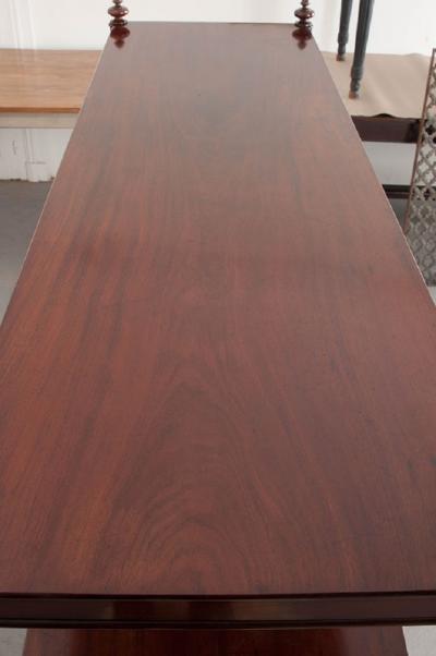 Massive 19th Century English Mahogany Trolley