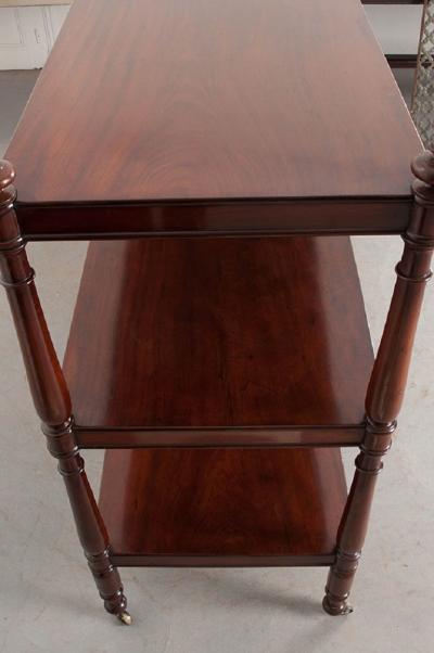 Massive 19th Century English Mahogany Trolley