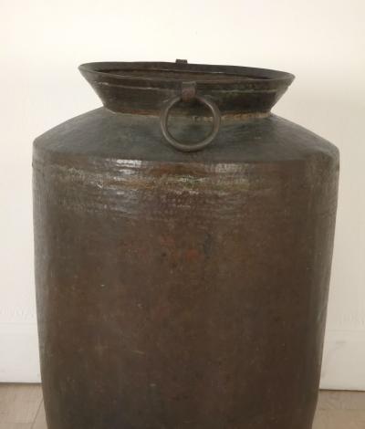 Massive Antique Copper Cooking Pot India circa 1880