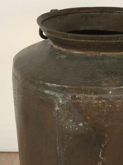 Massive Antique Copper Cooking Pot India circa 1880