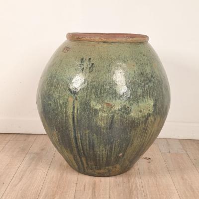 Massive Celadon Glazed Chinese Pot