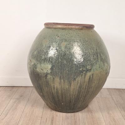 Massive Celadon Glazed Chinese Pot
