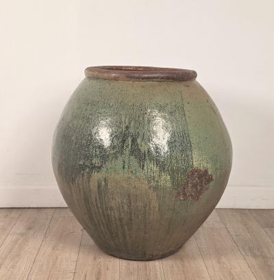 Massive Celadon Glazed Chinese Pot