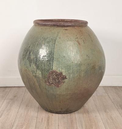 Massive Celadon Glazed Chinese Pot