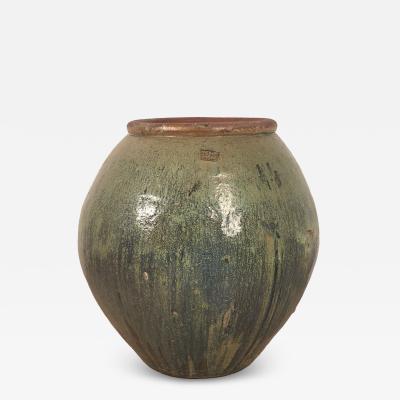 Massive Celadon Glazed Chinese Pot