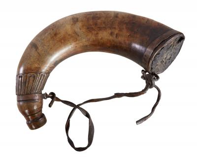 Massive Colonial Powder Horn