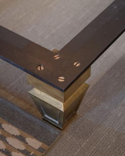 Massive Custom 10ft Marble Brass Hollywood Regency Cocktail Table Billy Haines