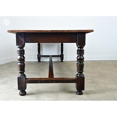 Massive French 1930 s Applewood Farm Table