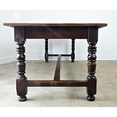 Massive French 1930 s Applewood Farm Table