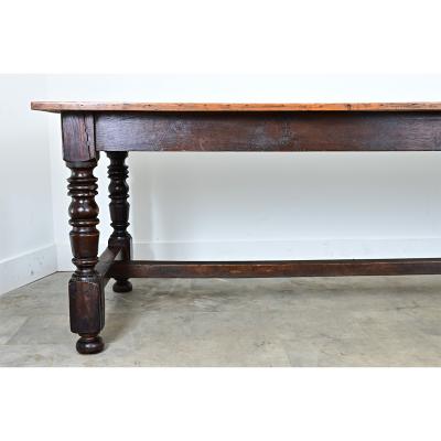 Massive French 1930 s Applewood Farm Table