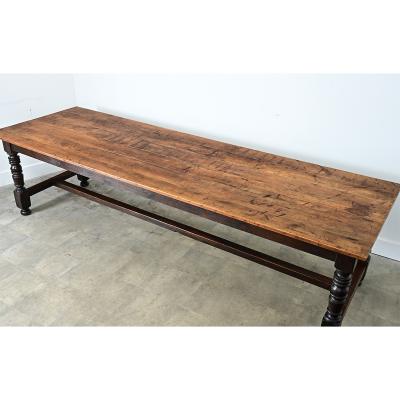 Massive French 1930 s Applewood Farm Table