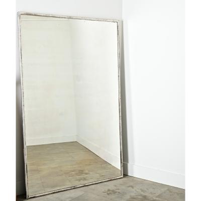 Massive French 19th Century Silver Gilt Mirror