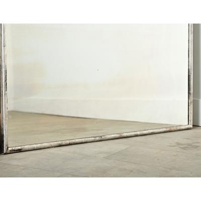 Massive French 19th Century Silver Gilt Mirror