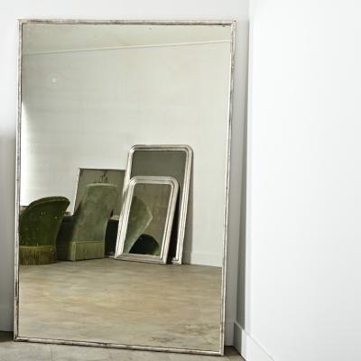 Massive French 19th Century Silver Gilt Mirror