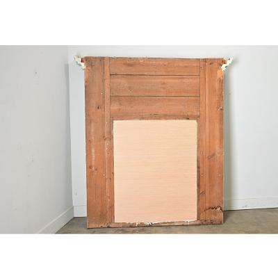 Massive French 19th Century Trumeau with new Mirror Plate