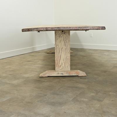 Massive Gustavian Trestle Base Dining Table