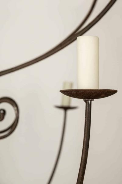 Massive Hand Carved Giltwood Italian Twelve Arm Chandelier