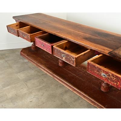 Massive Spanish 19th Century Shop Counter