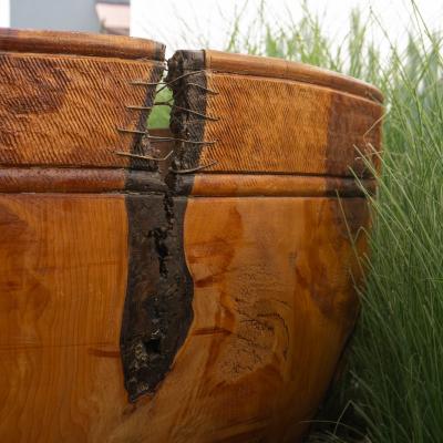 Massive Wood Turned Bowl Five Feet Diameter
