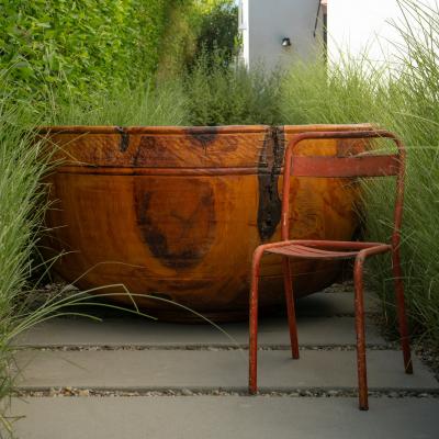 Massive Wood Turned Bowl Five Feet Diameter