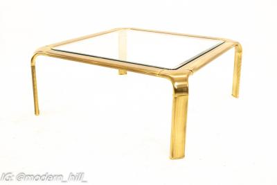 Mastercraft Brass Mid Century Coffee Table