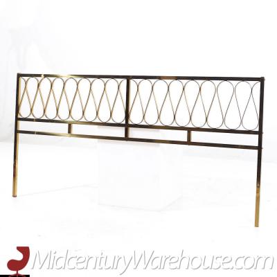 Mastercraft Style Mid Century Brass King Headboard