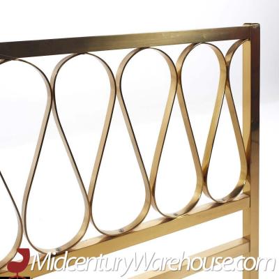 Mastercraft Style Mid Century Brass King Headboard