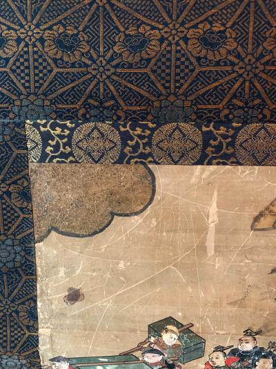 Matabei Iwasa Antique Japanese Hanging Scroll Attributed to Iwasa Matabei