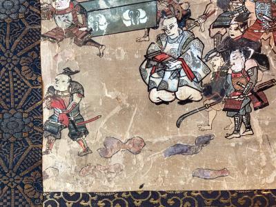 Matabei Iwasa Antique Japanese Hanging Scroll Attributed to Iwasa Matabei