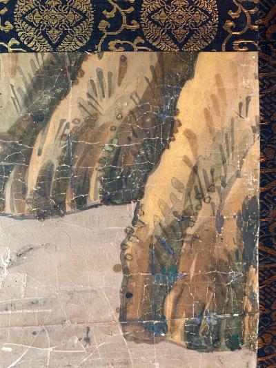 Matabei Iwasa Antique Japanese Hanging Scroll Attributed to Iwasa Matabei